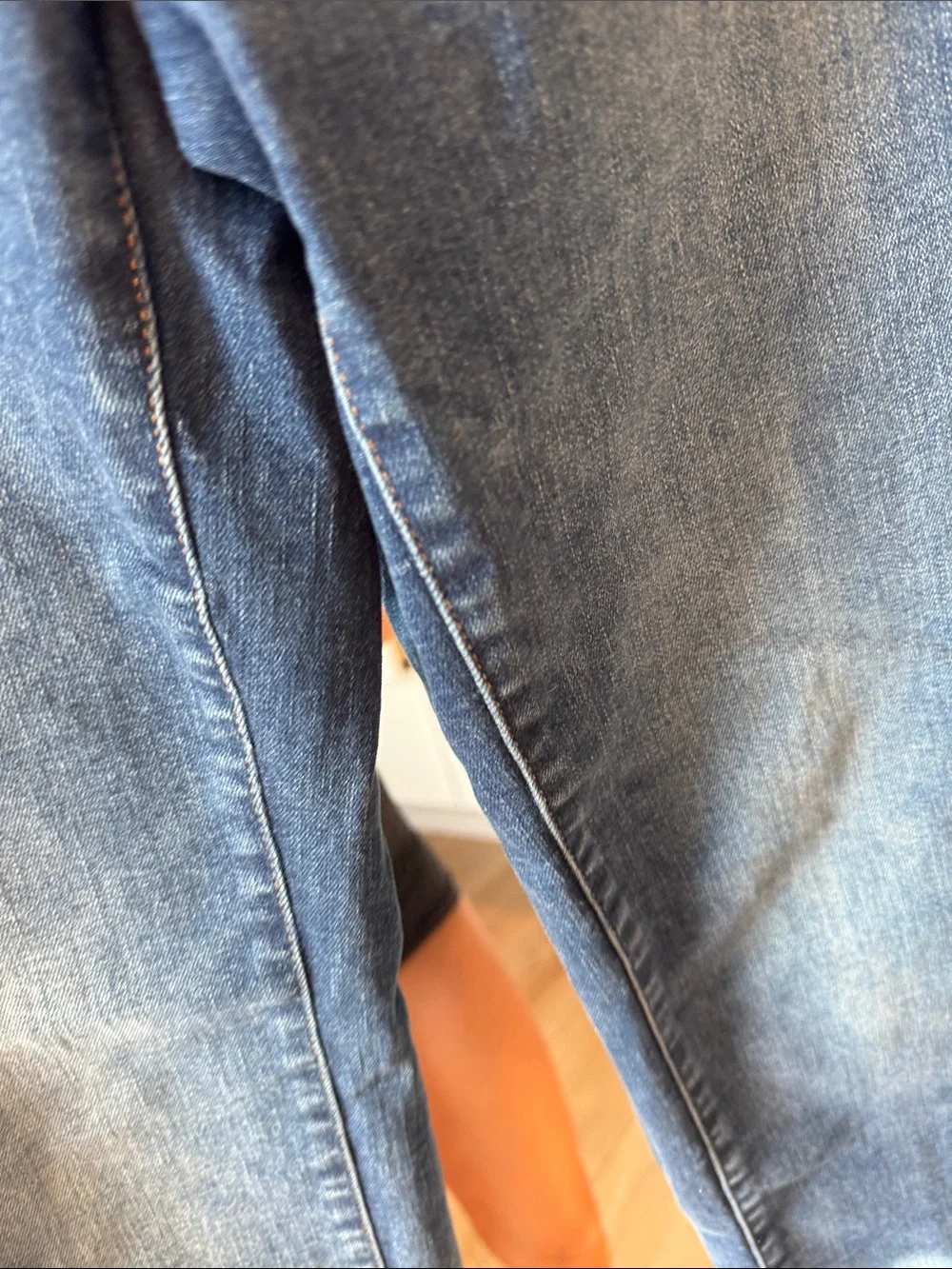 Good American Blue Straight-Leg Jeans